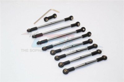 For Traxxas Mini E-Revo-STAINLESS STEEL ADJ. TIE RODS- 10PC SET