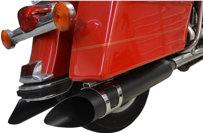 Motocicleta Negro LA Choppers Silenciadores, Silenciadores y Bafles