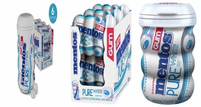 Mentos Pure White Sugar-Free Chewing Gum with Xylitol, Sweet Mint,...