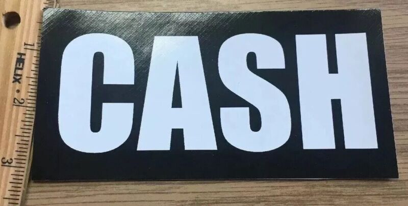 Johnny Cash Bumper Sticker Cash Memphis Rockabilly Clean And New Many Available