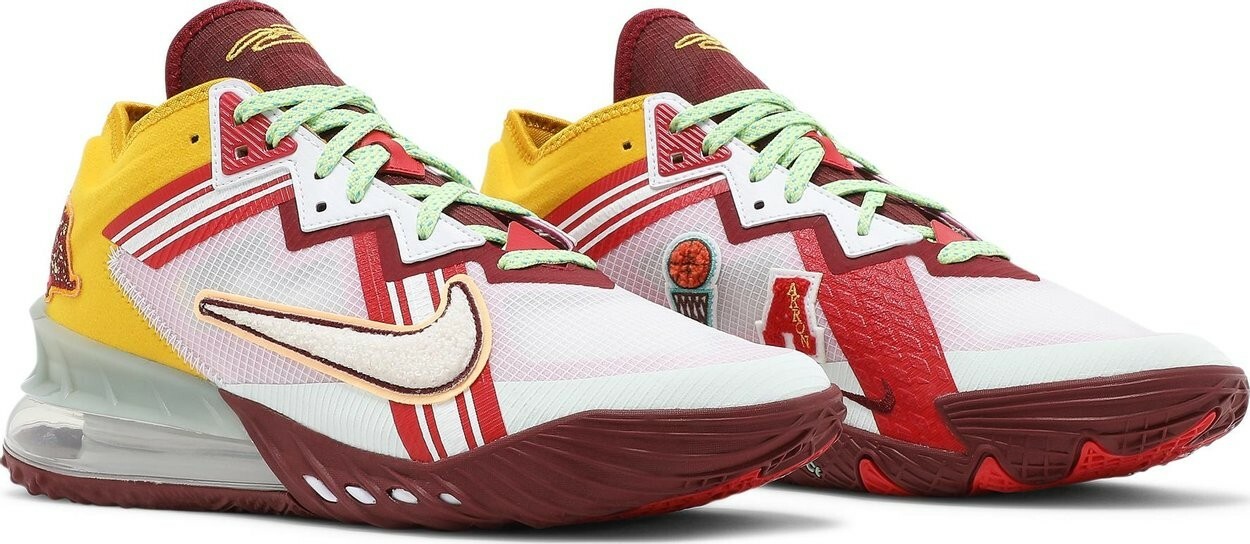 MIMI PLANGE × NIKE LEBRON 18 LOW 28.5 Nike Lebron 18 Low x Mimi Plange Floral Blue Sneakers, Size