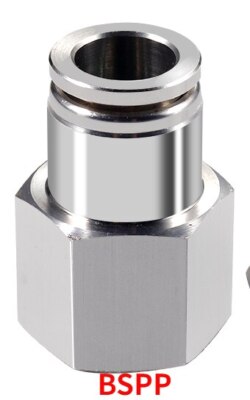 1/8'' 1/4'' 3/8'' 1/2'' 3/4'' BSP NPT Stainless Push Connector Pneumatic Air Fitting