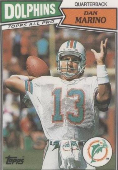 1987 年 Topps 英国美式橄榄球 Dan Marino #51