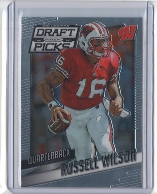 RUSSELL WILSON 2015 Prizm Draft Picks #89 Wisconsin Badgers SEAHAWKS