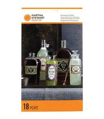 Martha Stewart Crafts Halloween Beverage Label 18 Pack Martha Stewart Crafts Halloween Beverage Label 18 Pack