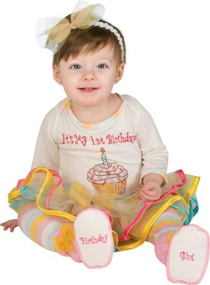 First Birthday Princess Tutu Jumper with Headband and Booties Newborn 0-6 months