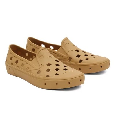 Vans Slip-On Trk UK Size 10 Mustard Gold Beach Surf rubber trainer shoe