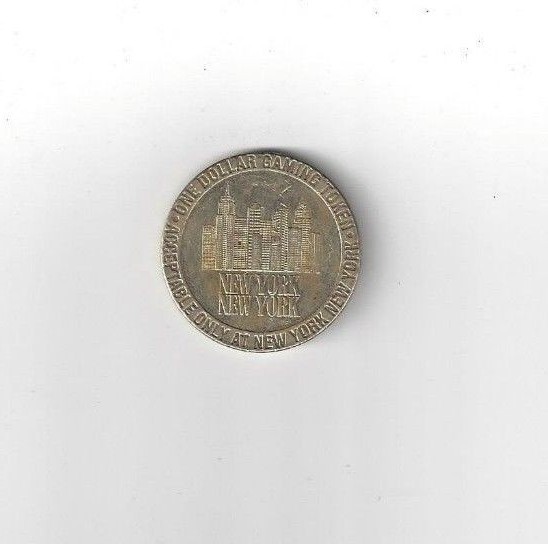 $1.00 Gaming Token New York New York Hotel & Casino Las Vegas 1997