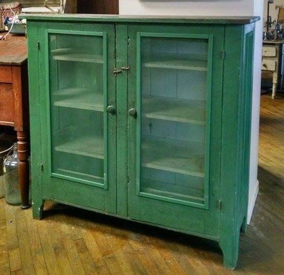 Antique square nailed pie safe, Beautiful condition