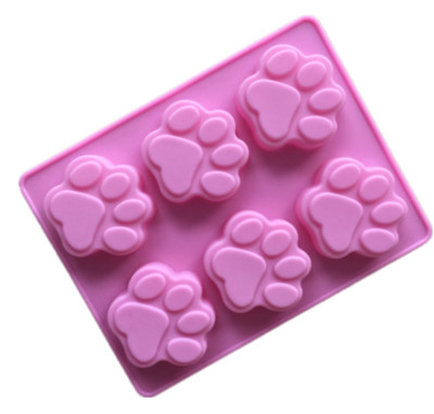 Puppy Footprint Silicone Cake Chocolate Silicone mold