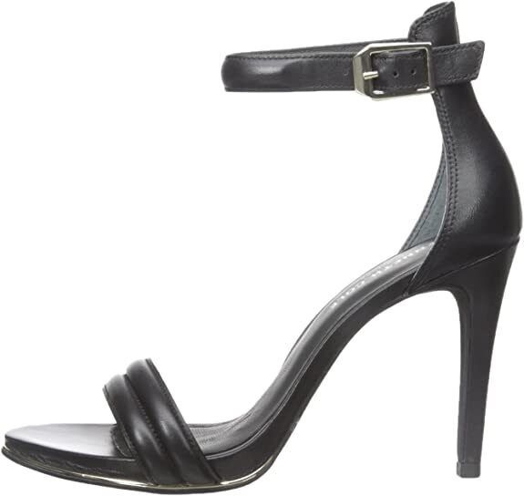 Женские черные кожаные сандалии на высоком каблуке Kenneth Cole Brooke с ремешком на щиколотке, размер 7