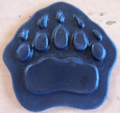 Cement Concrete Plaster STAMP grizzly bear paw 4'' BORDER ART STAMPS Mats New