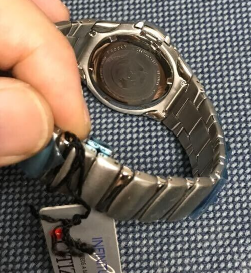 Pre-owned Citizen Eco Drive Infinitum Perpetual Calendar Men's 100m Watch Bl1100-58e