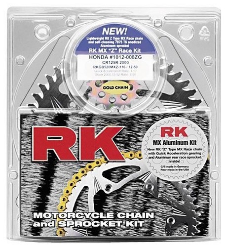 専用 取寄せ RK Chain Kit - Gold - Kawasaki - ZX-10R '11-'16 2108-119PG