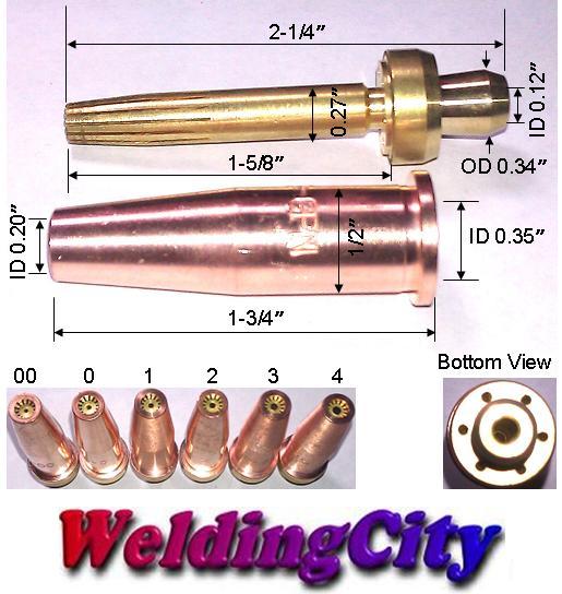 WeldingCity® Propane/Natural Gas Cutting Tip 3GPN 2 Victor Torch US