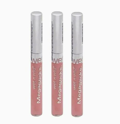 wet n wild MegaSlicks Lip Gloss, 564A Cherish - 3 PACK