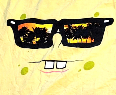 SUNGLASES SPONGEBOB SQUAREPANTS T-SHIRT -- NICKLEODEON -- SIZE XL