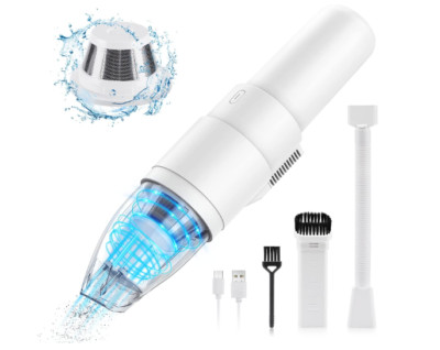 Handheld Vacuum Cordless, 120W Portable Car Vacuum, Electric Mini Household Vacu