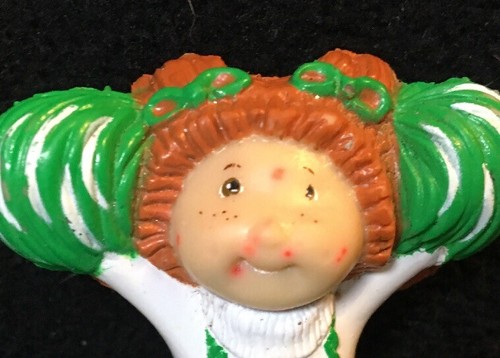 2 Vintage Cabbage Patch Kids Doll Mini Figures PVC Baby Cheerleader 1984