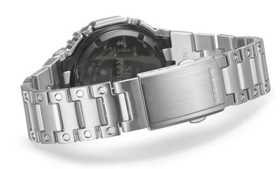 Pre-owned Casio G-shock Gmb2100d-1a Bluetooth Solar Powered Full Metal Silver Watch