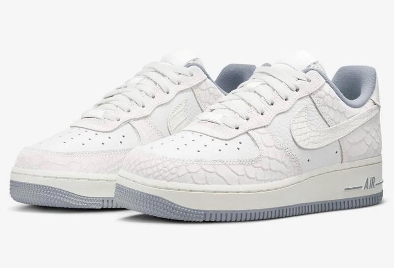 🔥Nike Air Force 1 '07 AF1 Summit White Python Snakeskin
