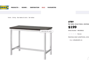 Ikea table/ Bar | Other Furniture | Gumtree Australia ...