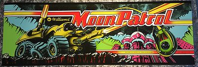 Moon Patrol Arcade Marquee 26'' x 8''
