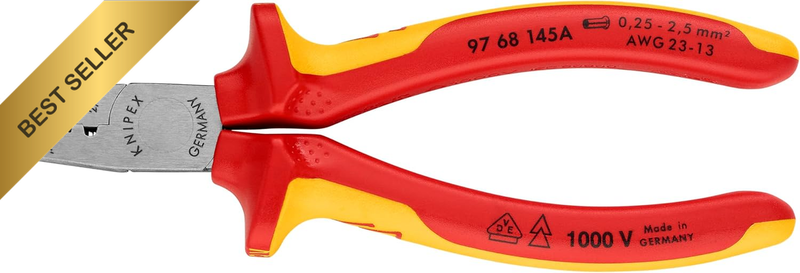 1000V CRIMPING PLIERS 145MM