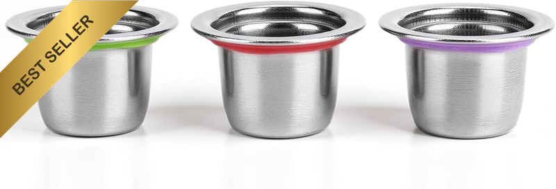 Reusable Coffee Pods, Stainless Steel Refillable Filter, 1.4In Fit for NESPRESSO