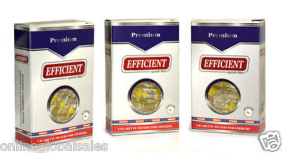 3 Packs EFFICIENT Cigarette Filters (90 Filters) Block & Filter Out Tar & Nic