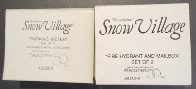 Dept. 56 Fire Hydrant, Mail Box and Parking Meters - New In Box