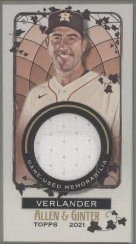 2021 Topps Allen & Ginter's - Justin Verlander #MFR-JVE