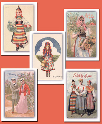 Swedish Friendship Cards, NEW