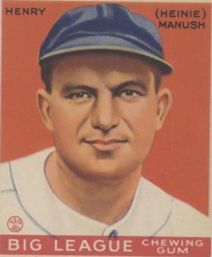 1933 Goudey Big League Chewing Gum - Heinie Manush #187