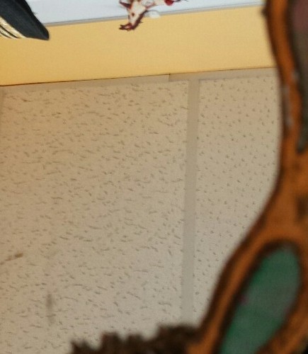 Elegant Large Stain Glass hand made hanging hand mirror - swans- 6