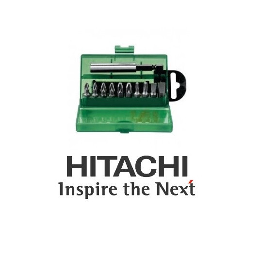 SET KIT COFANETTO 11 pz INSERTI BIT BITS PORTA INSERTO PER AVVITATORE HITACHI