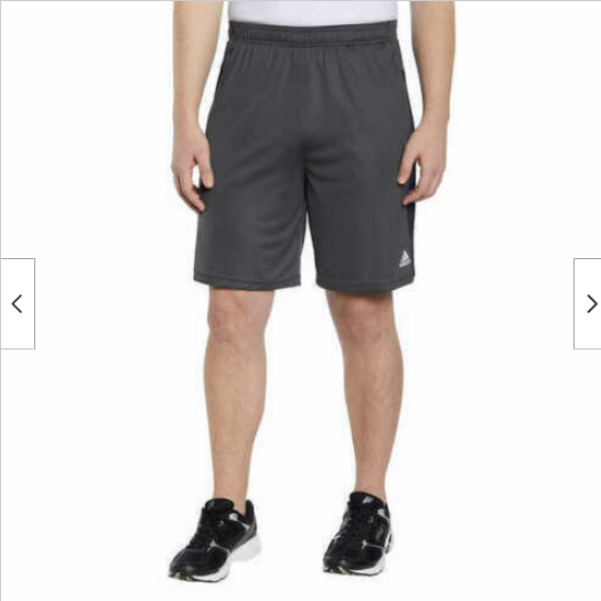 Adidas Active 3 Stripe Drawstring Shorts Zipper Pockets(GREY Adidas Active 3 Stripe Drawstring Shorts Zipper Pockets(GREY