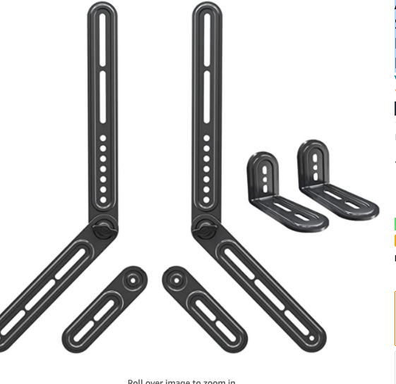Mounting Dream Soundbar Mount  TV Bracket for Mounti Above or Under MD5420