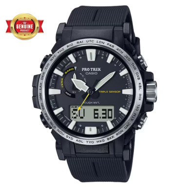 【NEW】CASIO PRO Trek PRW-50Y-1AJF 47.2mm Black Resin Case With Black Resin Band