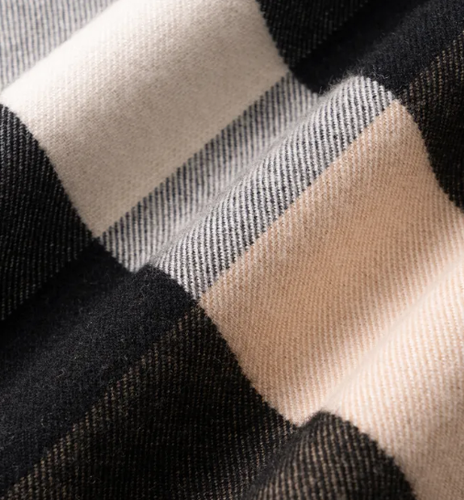 Pre-owned Burberry Fw22 Wool Check Reversible Cape Poncho Women's Khaki In Beige