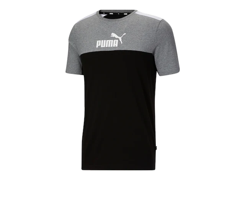 

Футболка Puma Black/Grey/White ESS+ Block, Black/gray/white