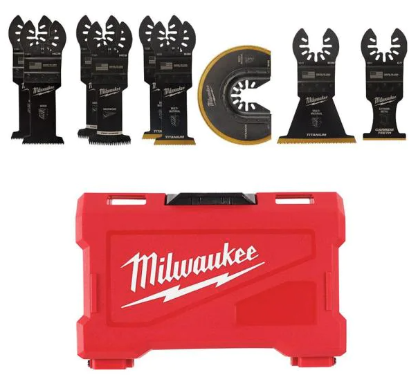 New Milwaukee Universal Fit  9-Pc Oscillating Multi-Tool  Blade Kit 49-10-9113