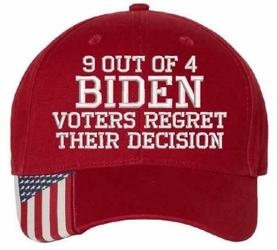 Voters Regret their decision USA300 Outdoor Cap Adjustable Embroidered Hat