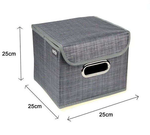 Box Scatola Salvaspazio Portatutto Contenitore Organizer 25x25x25cm 69691-2 dfh