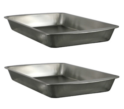 Brownie Baking Pan 2 Pack 11x7 Even-Heating Cookie Bars Meals Bake FREE SHIPPING