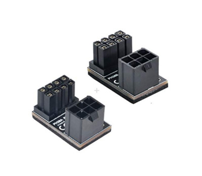 Atx 6pin Female To 6pin Male 180 Degree Angled Power Adapter For Desktops Graphi