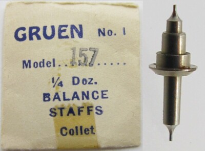 Gruen 157 watch part: balance staff #723