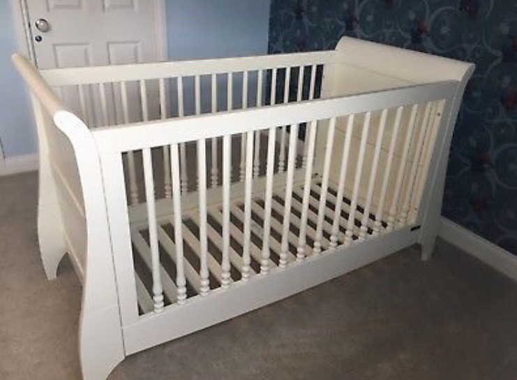 Mamas and papas orchard sleigh cot bed in Chester Le Street, County