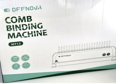 OFFNOVA Comb Binding Machine, MP12, 21-Hole, 450 Sheets