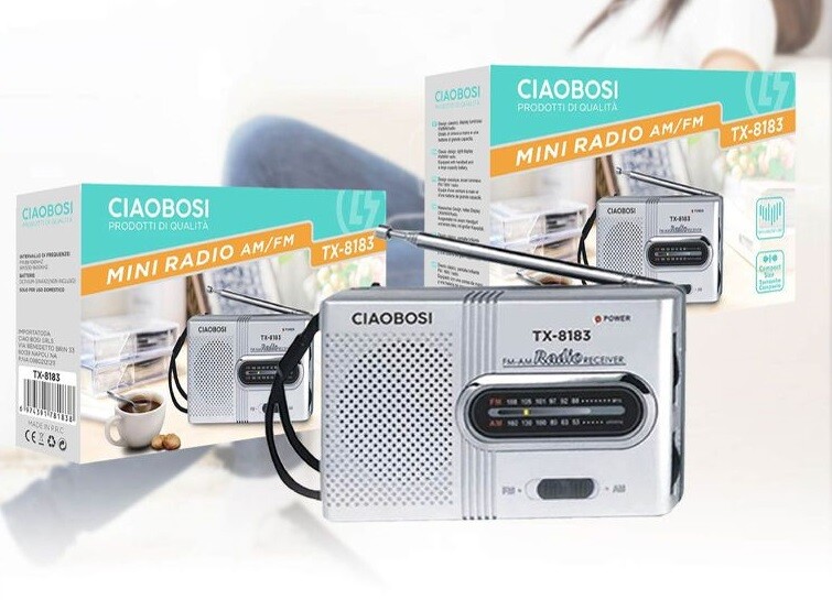 Radio Fm Portatile Mini Bande AM FM  Ricevitore Audio Tx-8183 linq